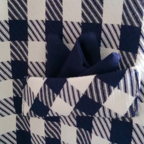 ⭐️Host Pick⭐️  Vintage D'ALLAIRDS | Blue and White Checkered Jacket - Picture 8 of 11